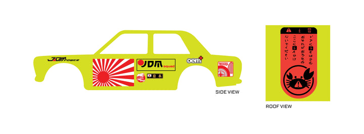 JDM 012 A Custom Car Decals