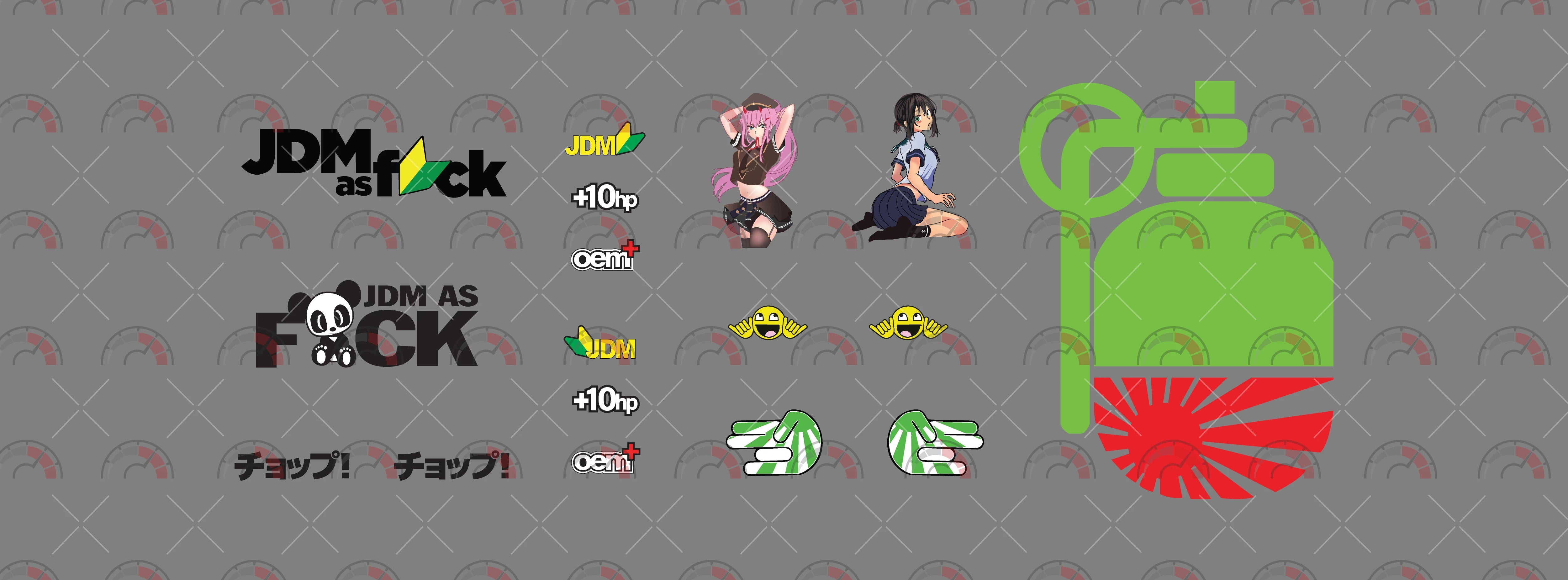 JDM Classic 01 A Play Vehicle Decals