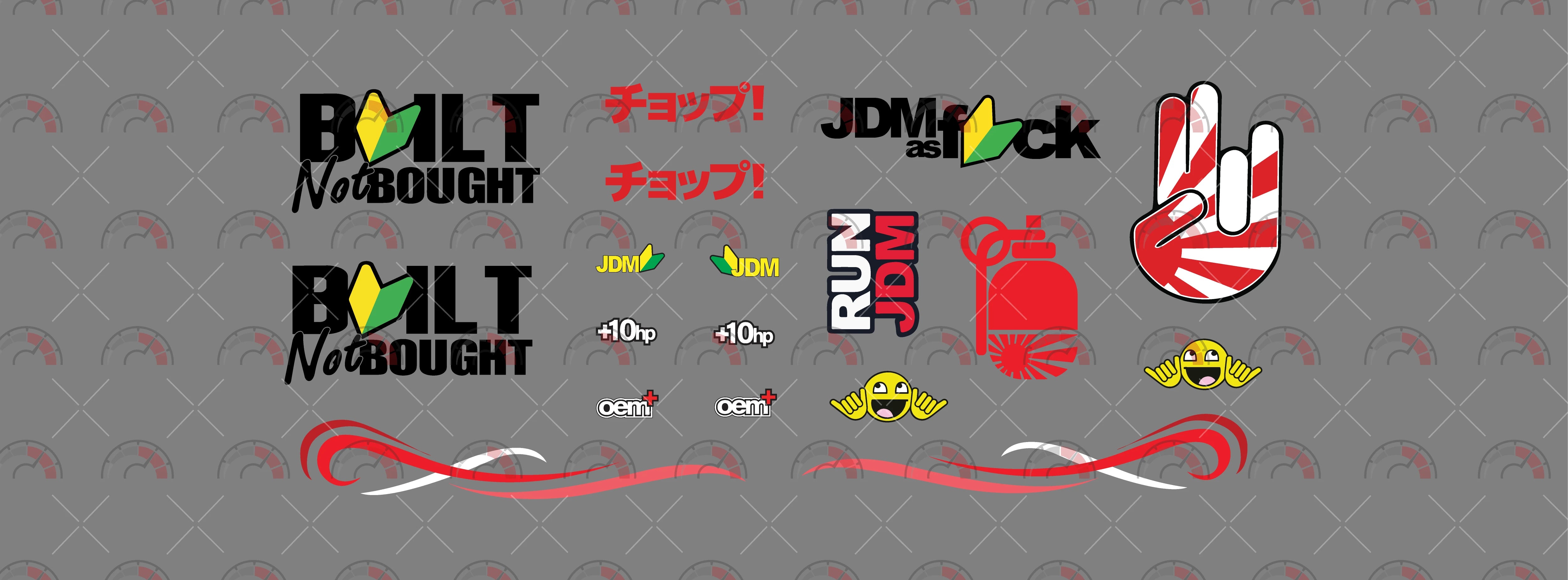 JDM Classic 01 C Toy Vehicle Decals