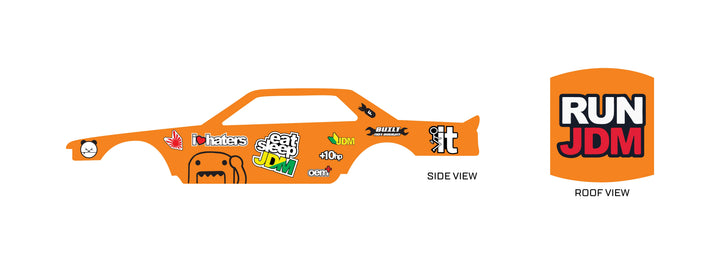 JDM Classic 01 D Toy Vehicle Decals