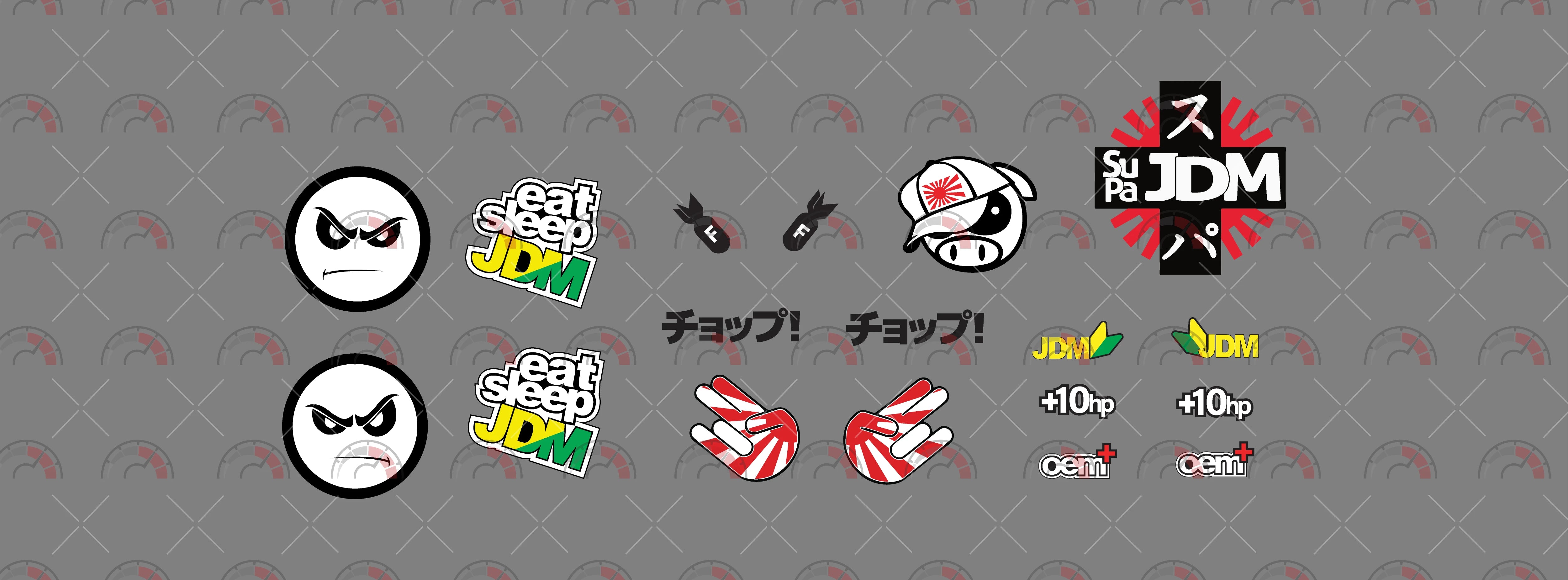 JDM Classic 02 A Toy Vehicle Decals