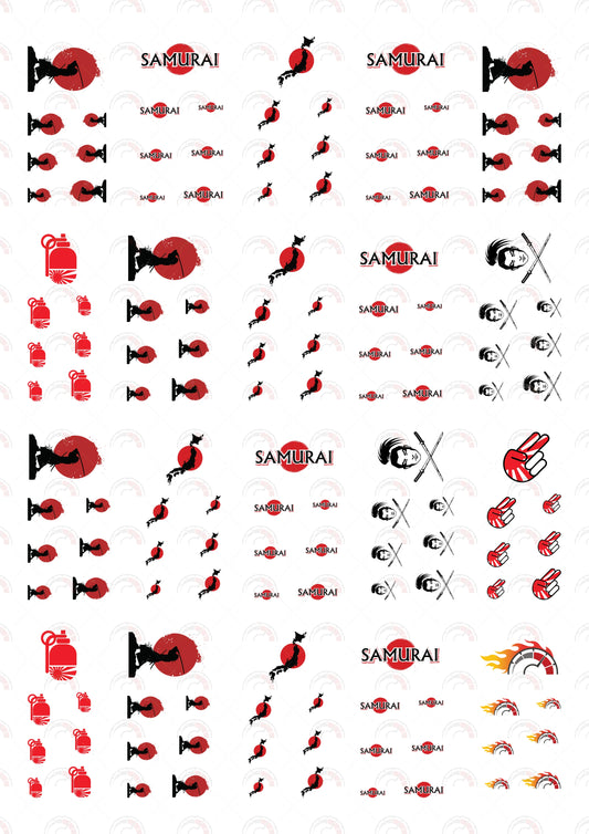 Samurai Custom decals for model cars
