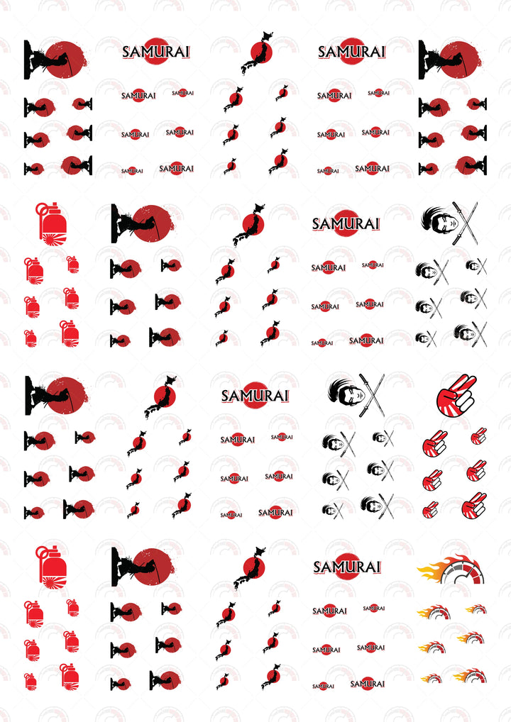 Samurai Custom decals for model cars