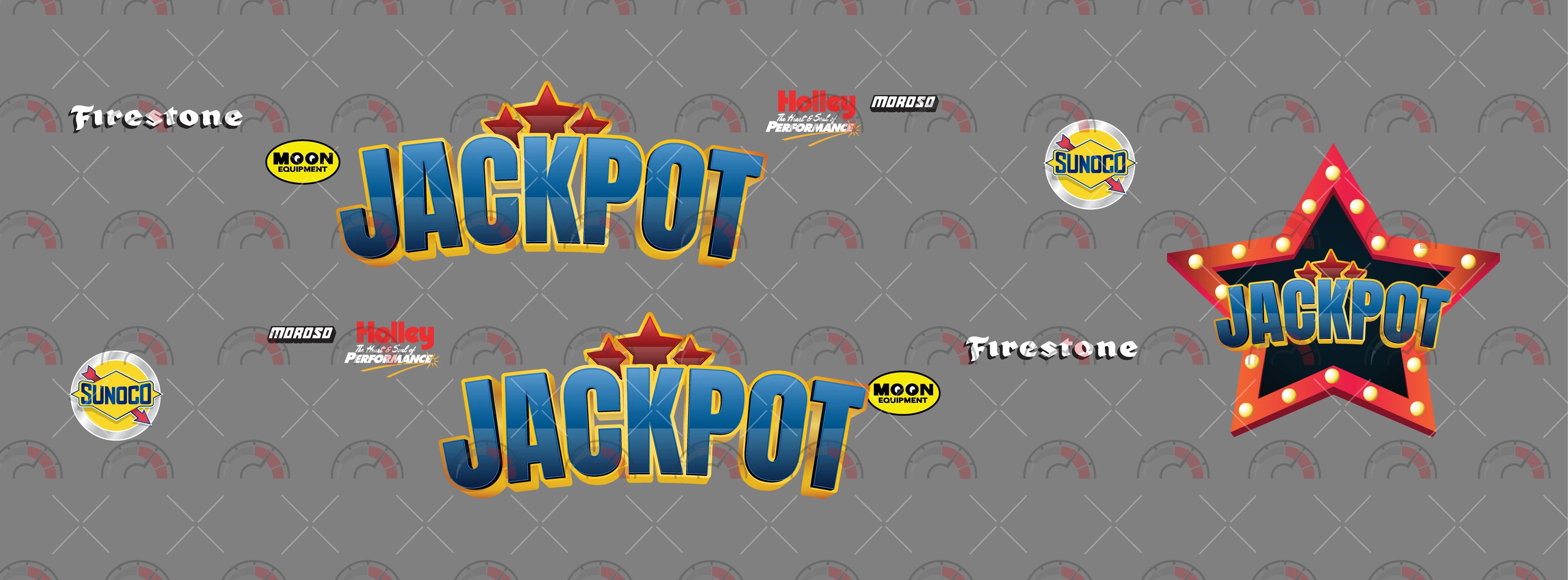 Jackpot Toy car Decals