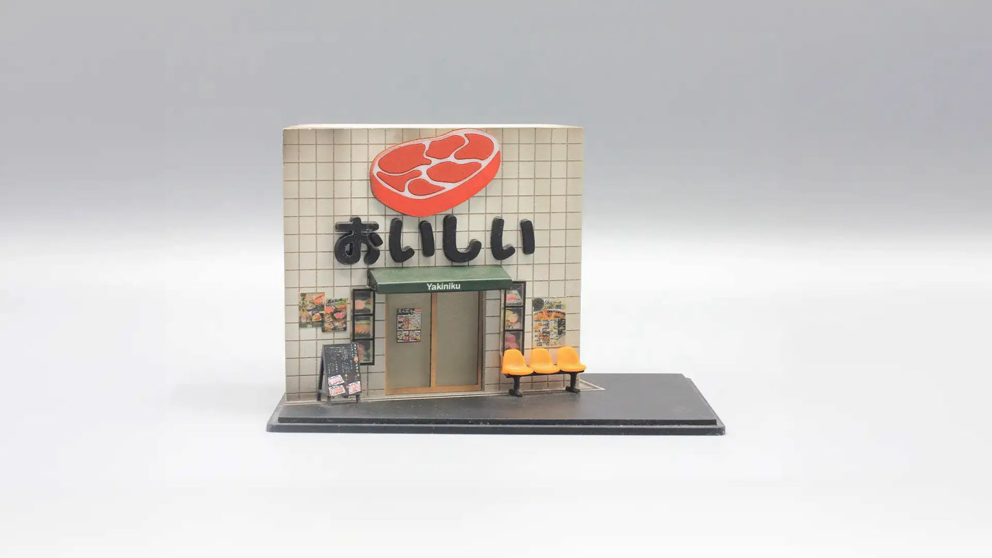 Japanese BBQ Restaurant Mini Diorama for 1:64 Diecast Cars
