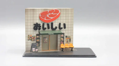 Japanese BBQ Restaurant Mini Diorama for 1:64 Diecast Cars