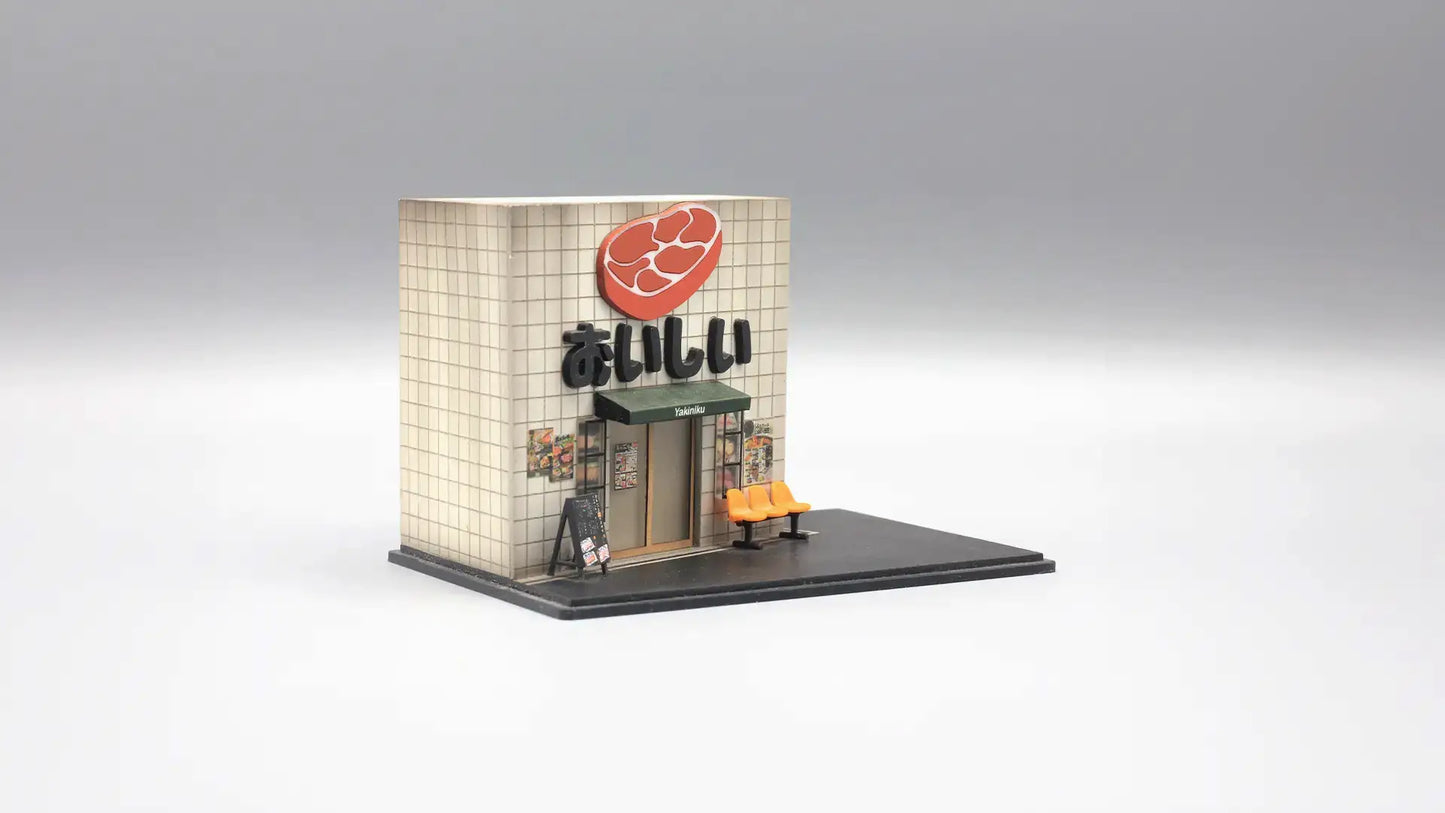 Japanese BBQ Restaurant Mini Diorama for 1:64 Diecast Cars