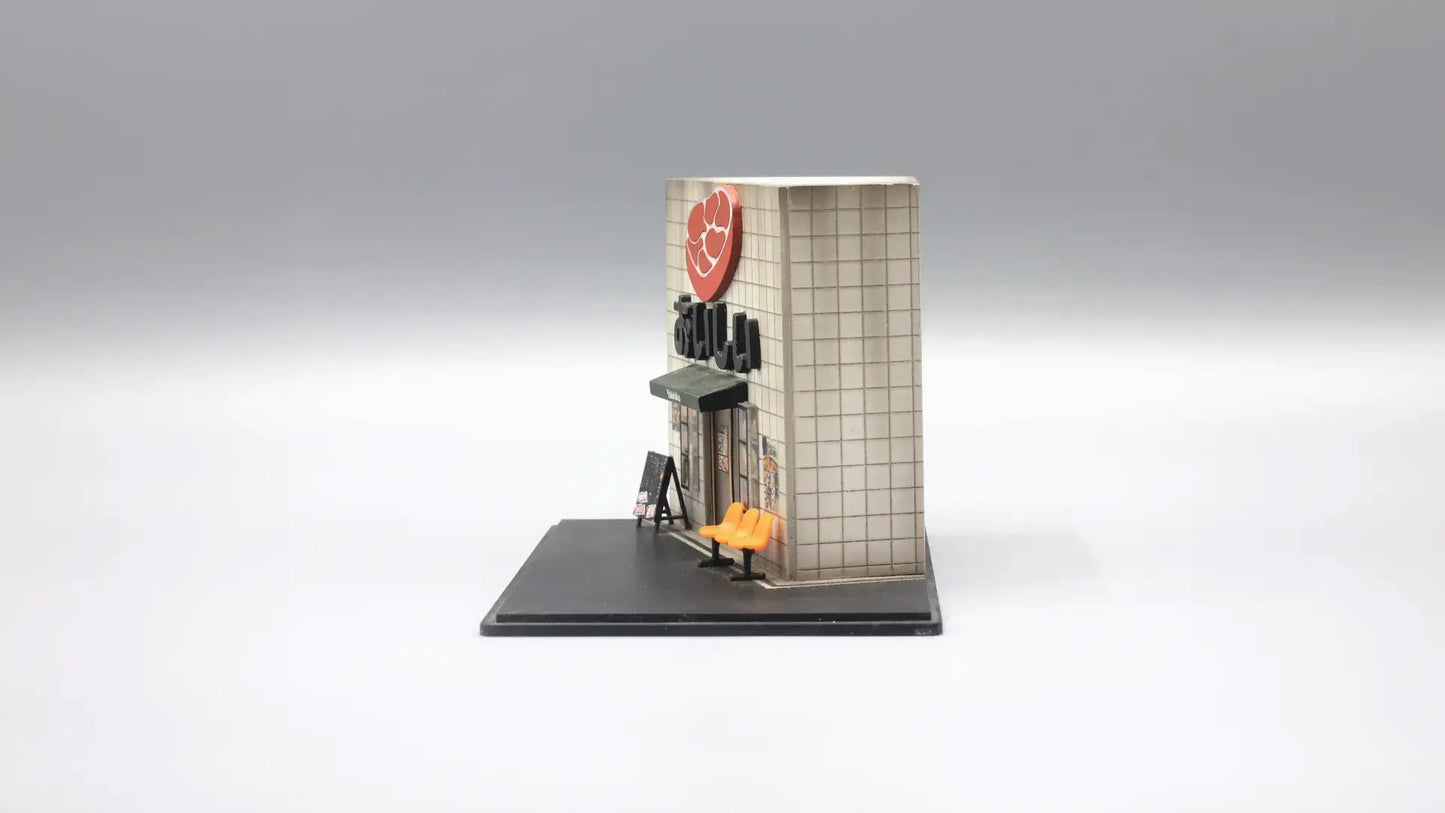 Japanese BBQ Restaurant Mini Diorama for 1:64 Diecast Cars