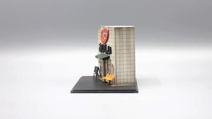 Japanese BBQ Restaurant Mini Diorama for 1:64 Diecast Cars