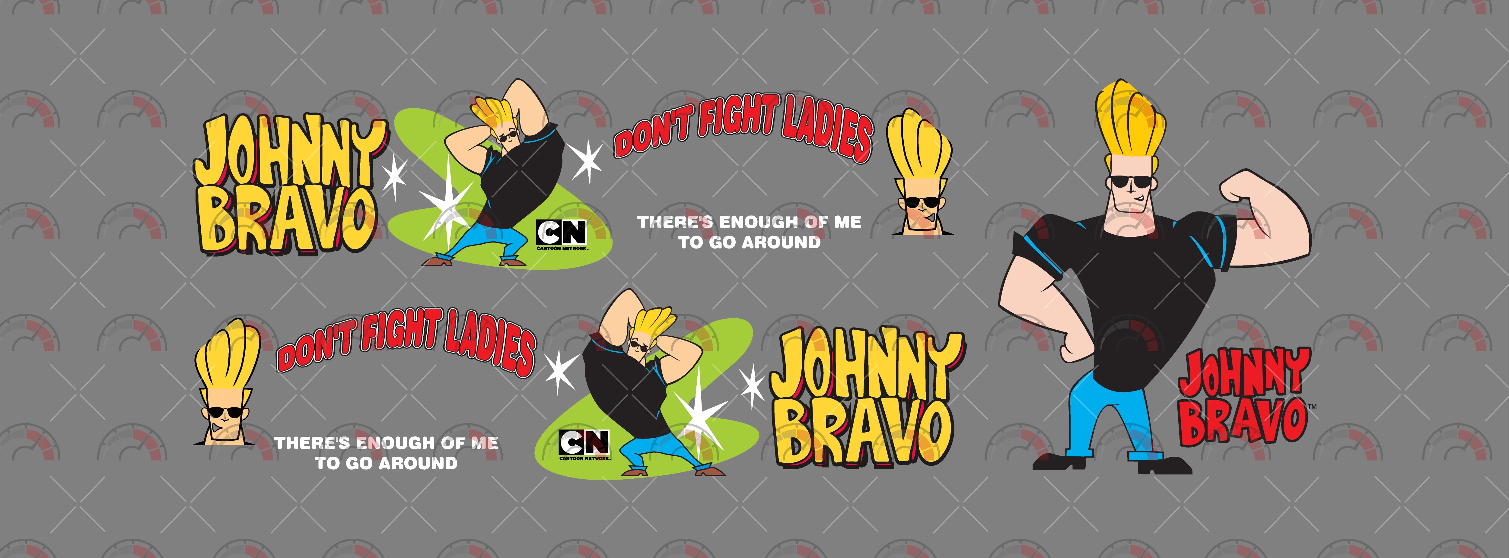 Johnny Bravo model Car Decals