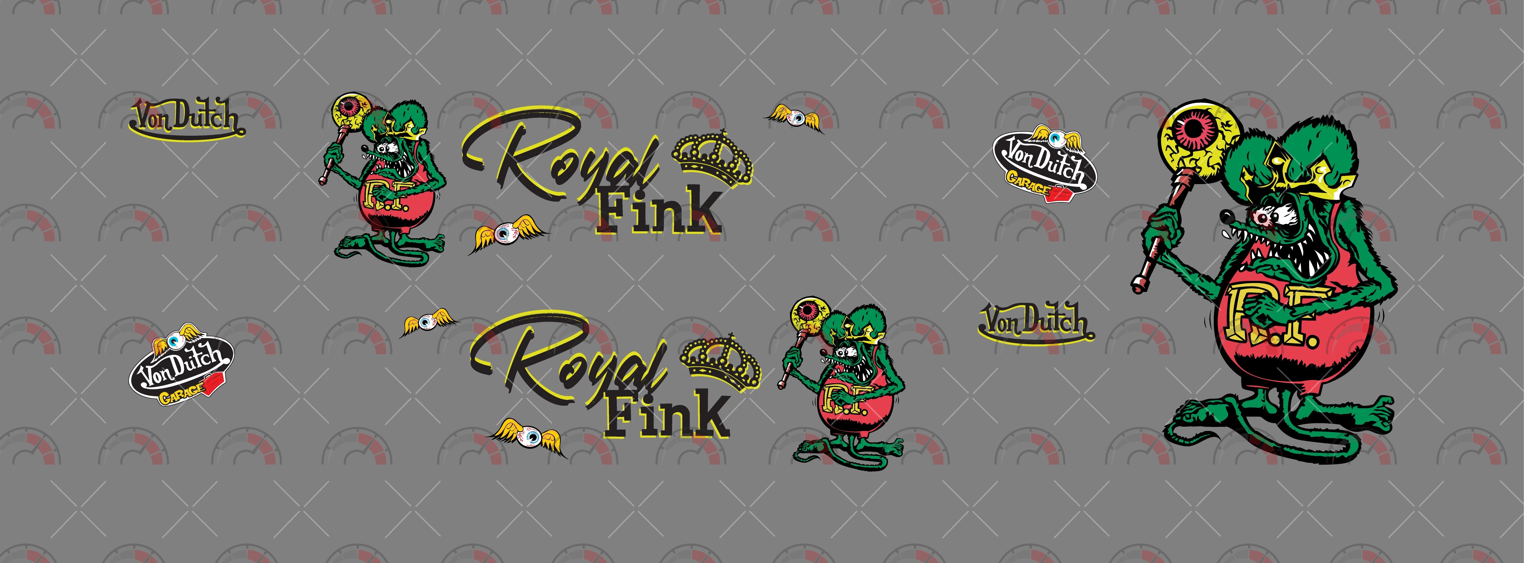 King Rat Fink Toy Vehicle Decals