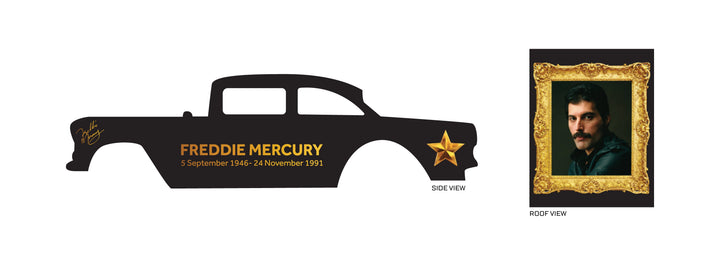 "LL Freddie Mercury" model Car Decals
