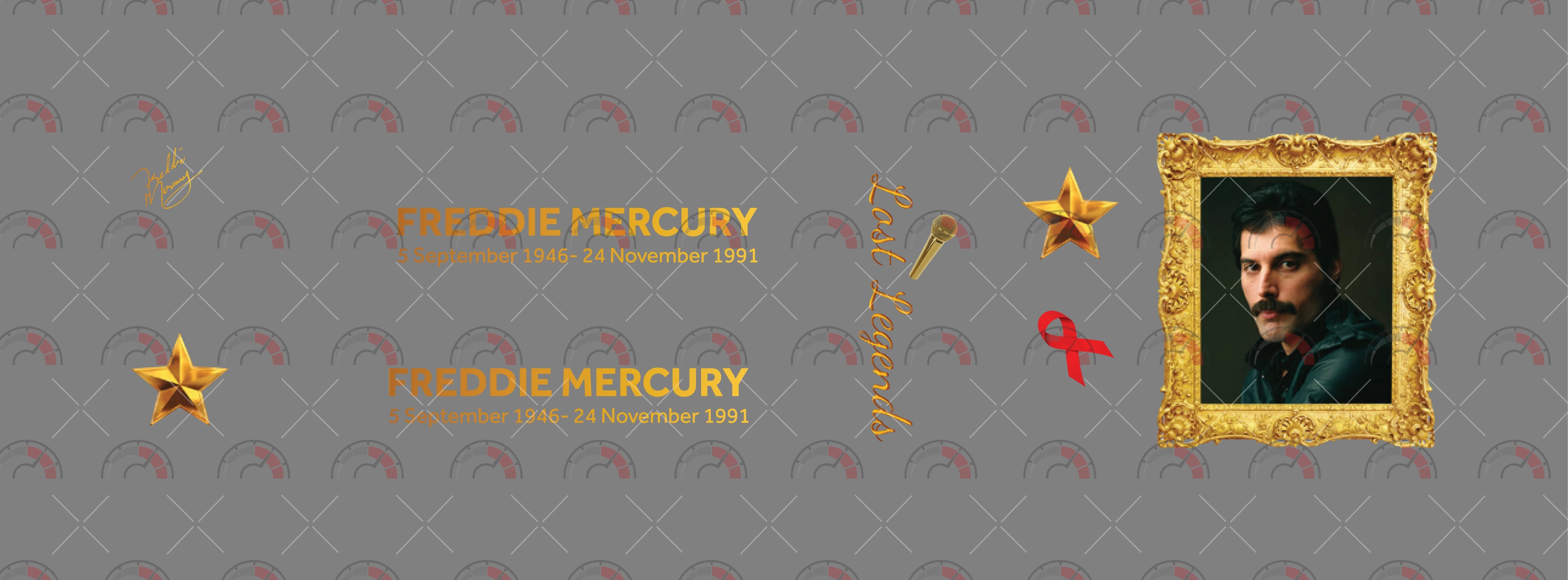 "LL Freddie Mercury" model Car Decals