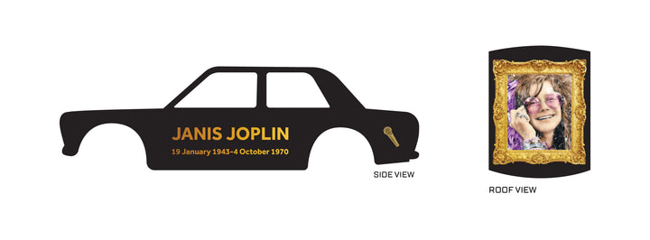 LL Janis Joplin Toy Vehicle Decals