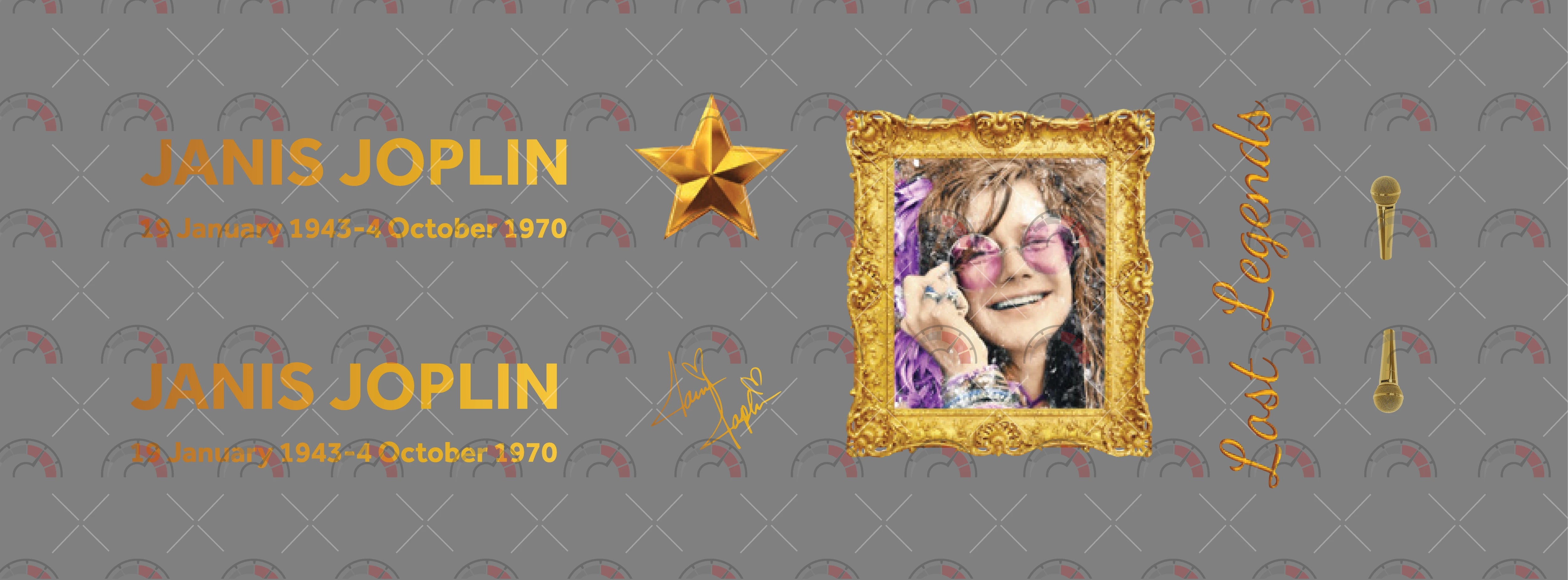 LL Janis Joplin Toy Vehicle Decals