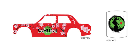 Lady Samurai Custom Car Decals