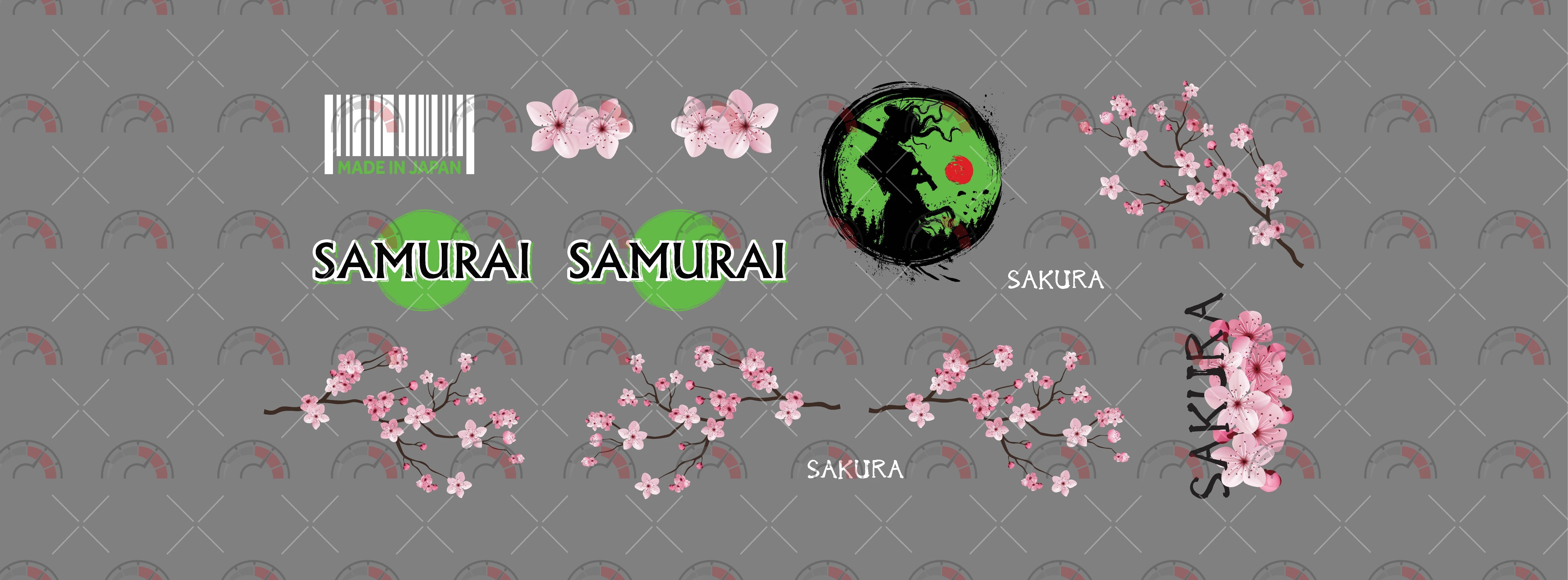 Lady Samurai Custom Car Decals