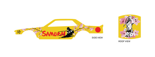 Lady Samurai 01 E Custom Car Decals