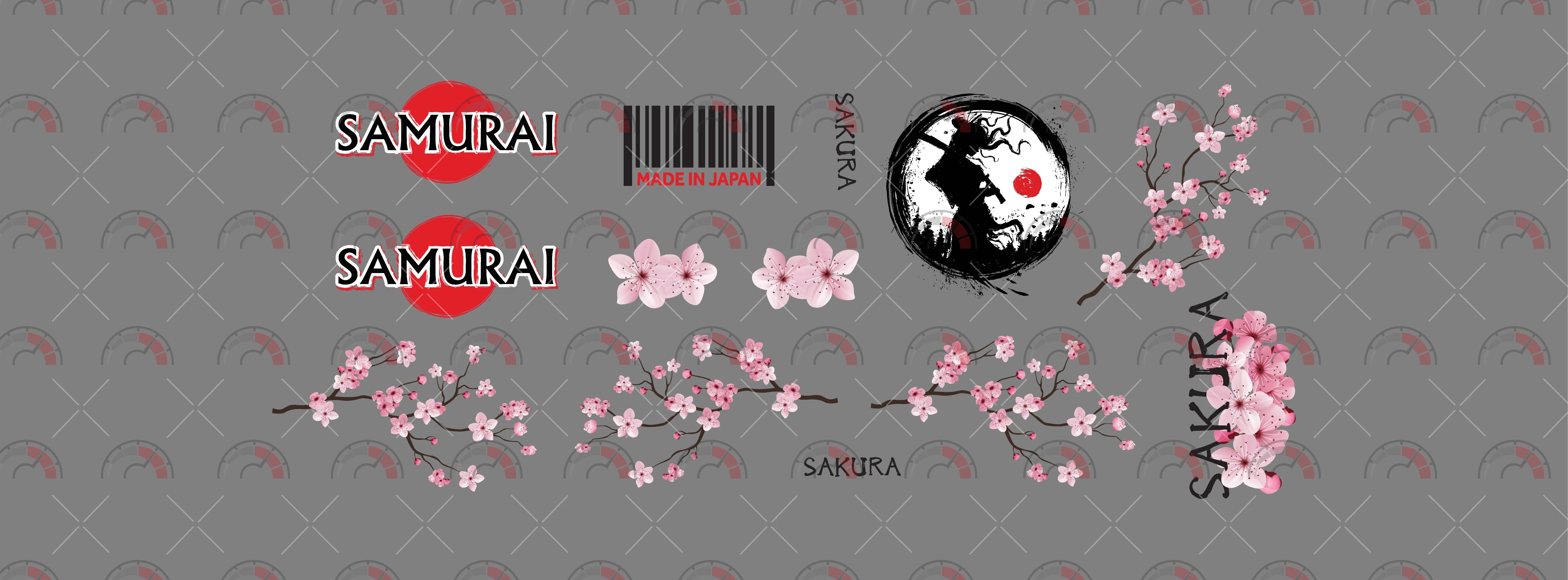 Lady Samurai 03 B Toy Car Sticker Design