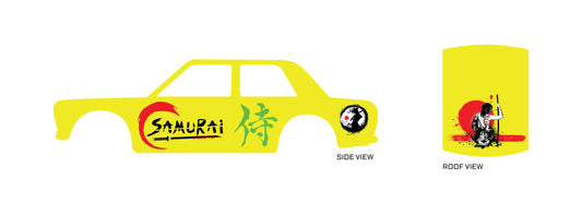 Lady Samurai 04 Custom Car Decals