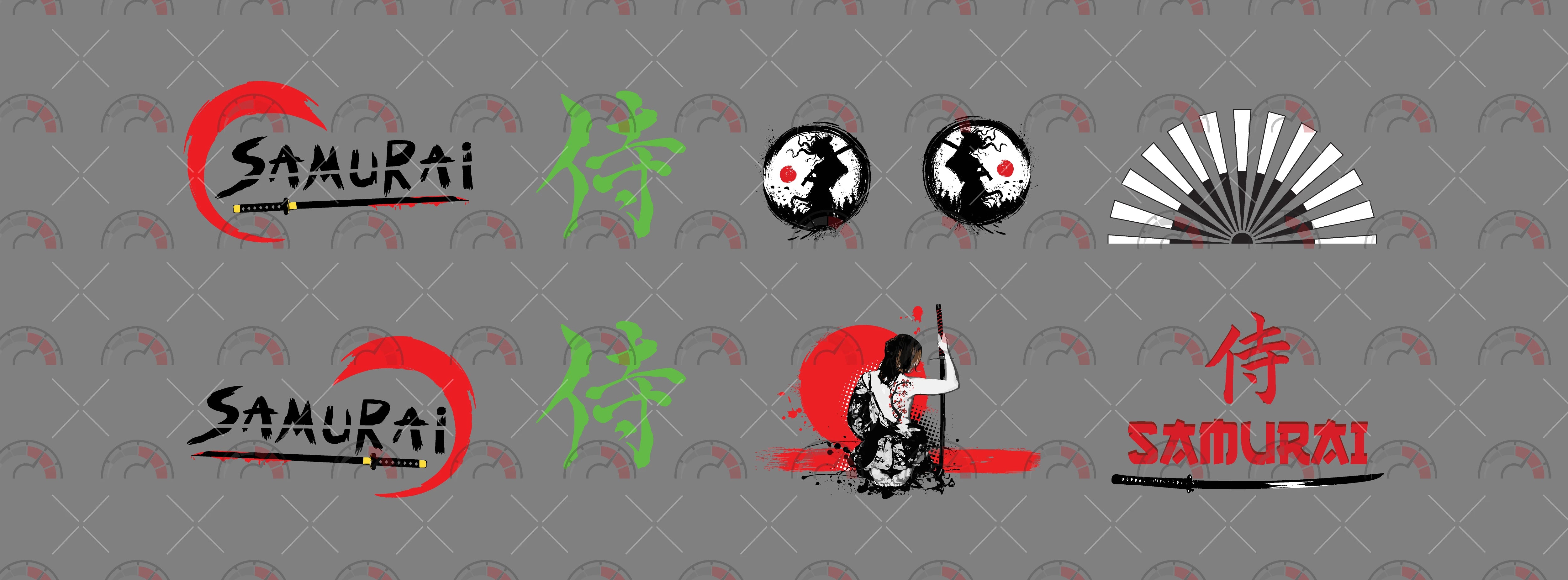 Lady Samurai 04 Custom Car Decals