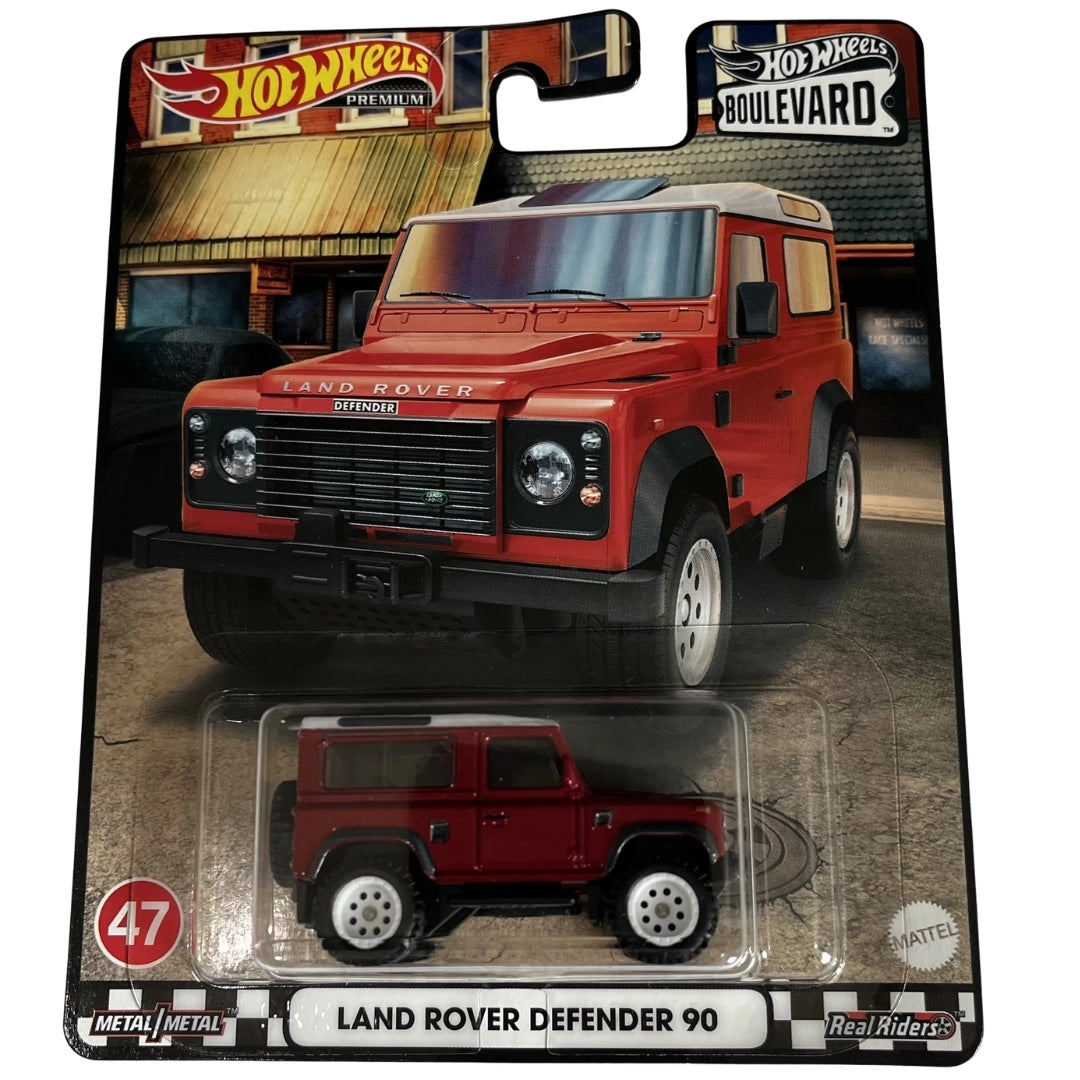 Hot Wheels 1:64 Land Rover Defender 90 Metalflake Cherry Red