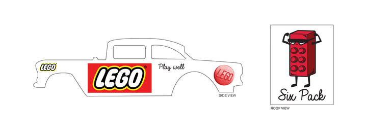 Lego Design Toy Car Sticker