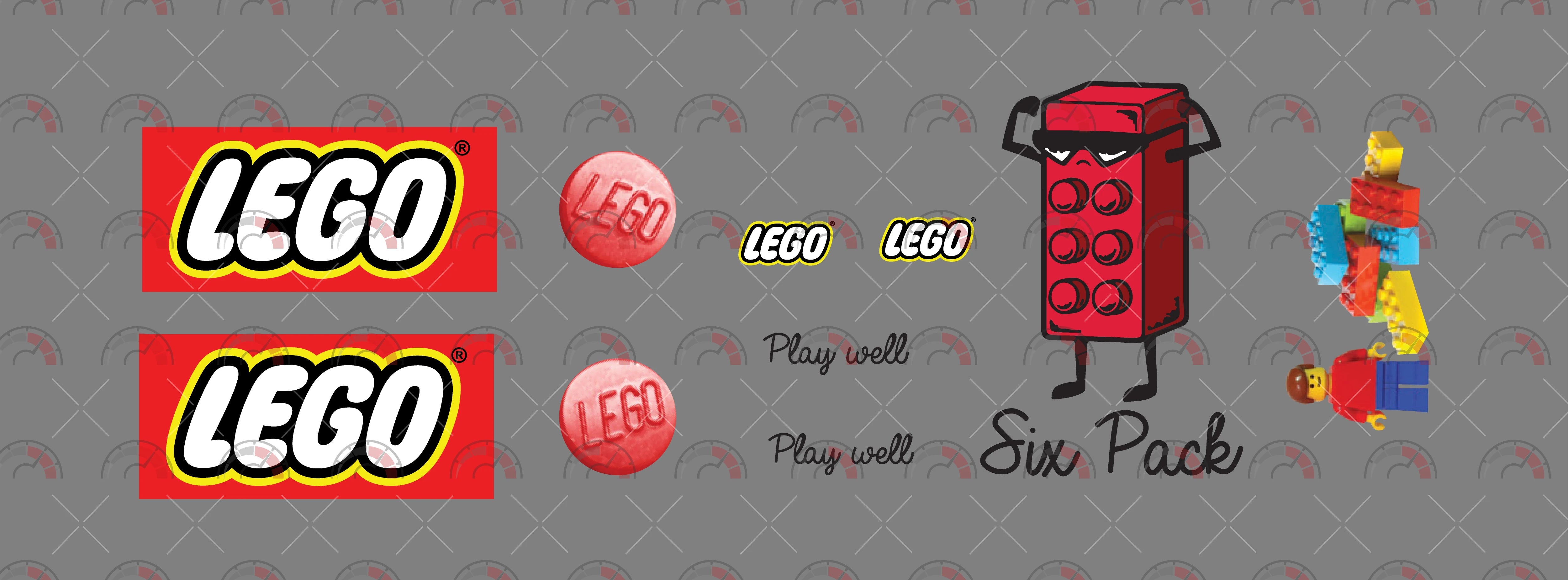 Lego Design Toy Car Sticker