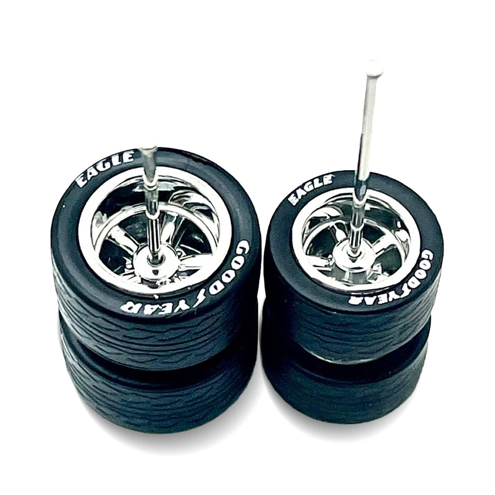 Lettered Cragar Electroplated Chrome Staggered 11mm / 13mm Muscle / Gasser etc