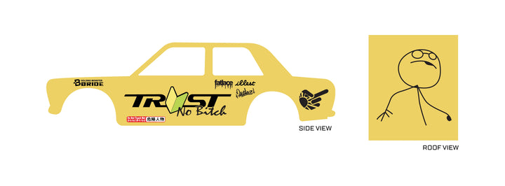Like a Boss Custom Model Car Decals