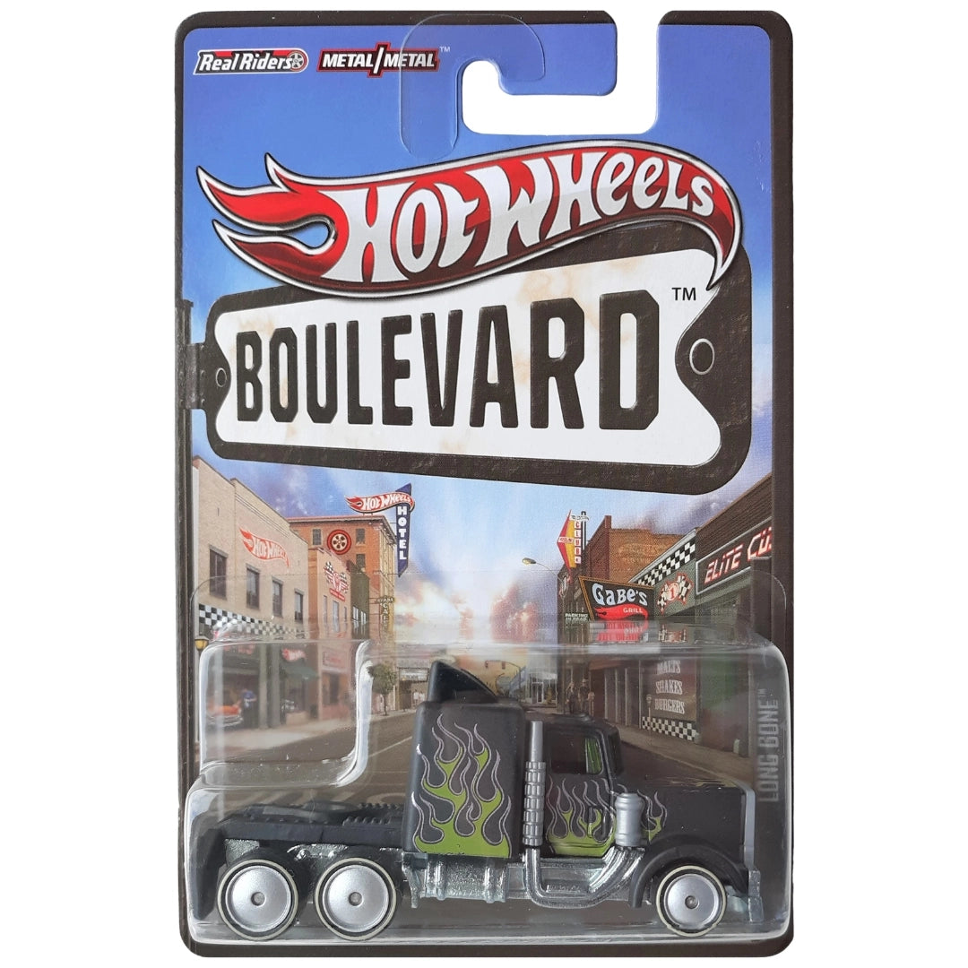 Hot Wheels 1:64 Long Gone Flat Black
