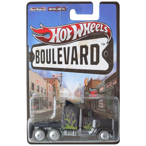 Hot Wheels 1:64 Long Gone Flat Black