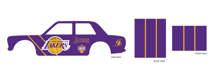 Los Angeles Lakers 02 A Toy car Decals