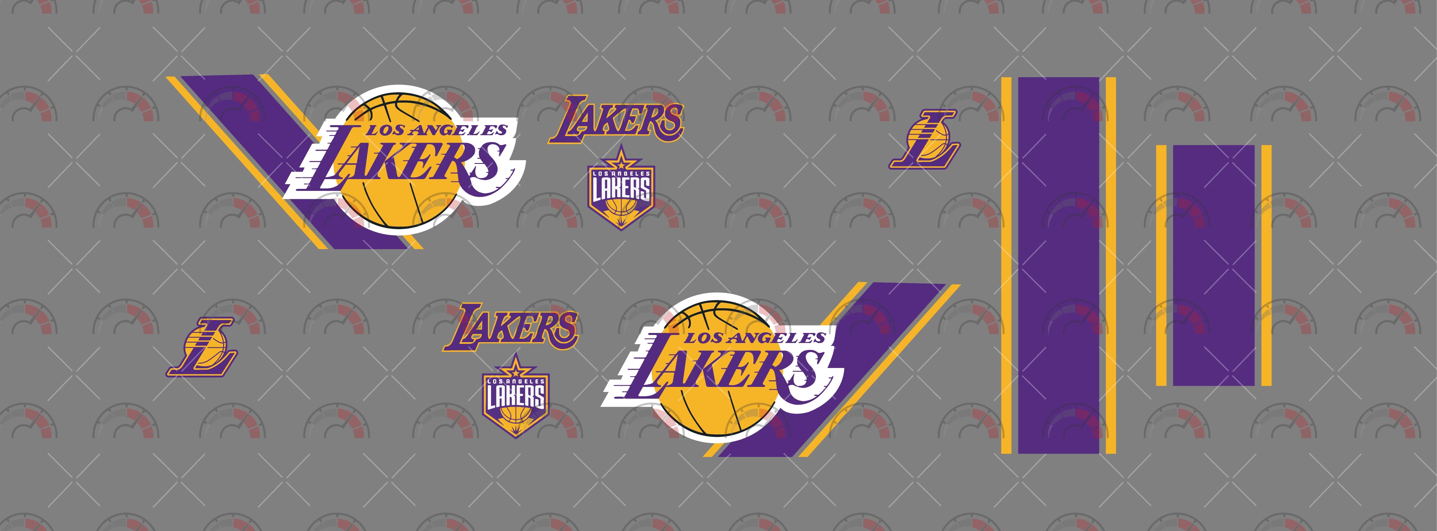 Los Angeles Lakers 02 A Toy car Decals