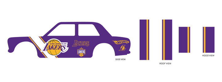 Los Angeles Lakers 04 A Play Vehicle Decals