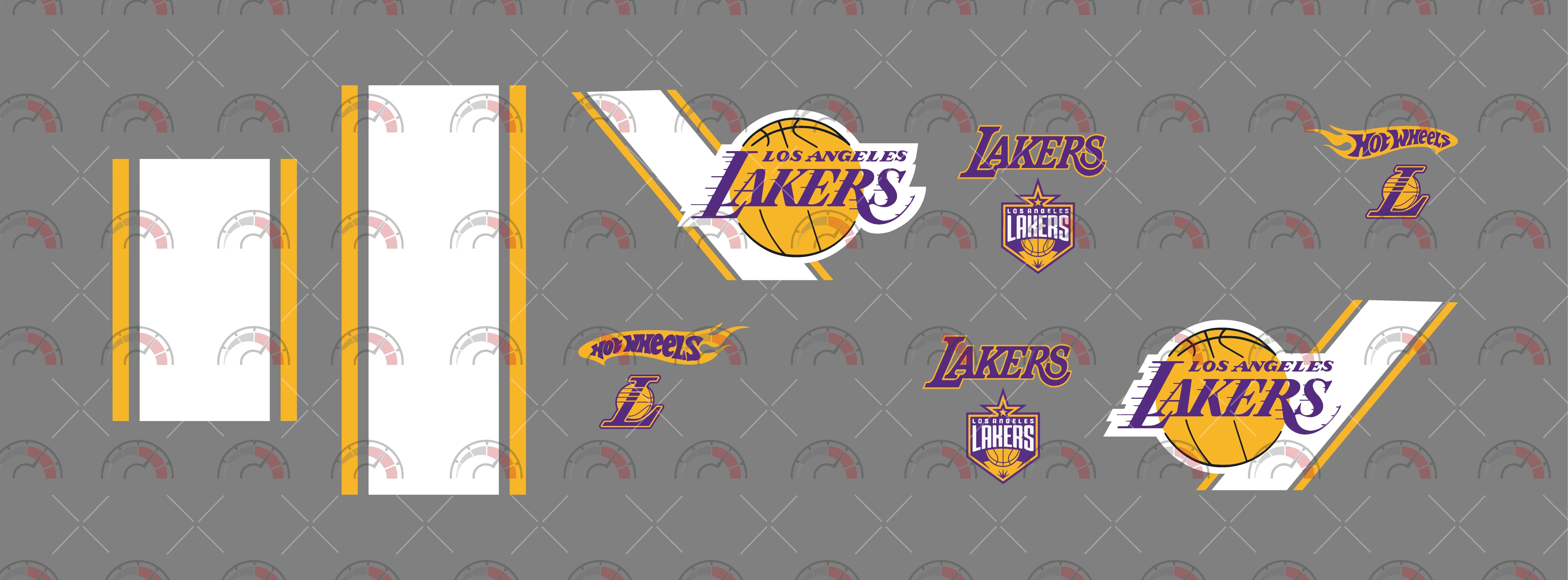 Los Angeles Lakers 04 A Play Vehicle Decals