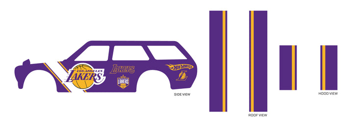 Los Angeles Lakers 04 B Play Vehicle Decals