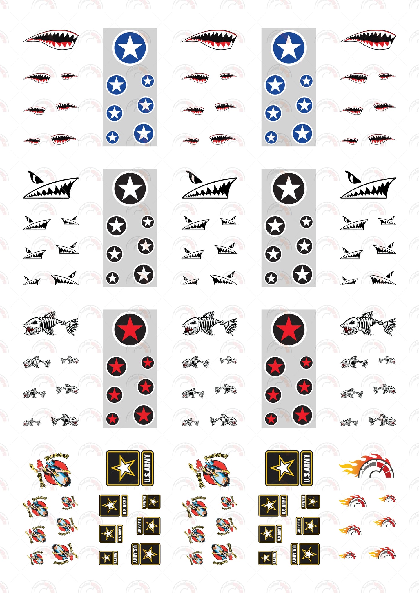 Flying Tiger Custom Car Decals