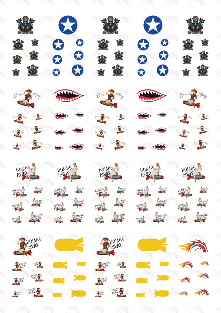 Bomb Away Toy Car Sticker Design