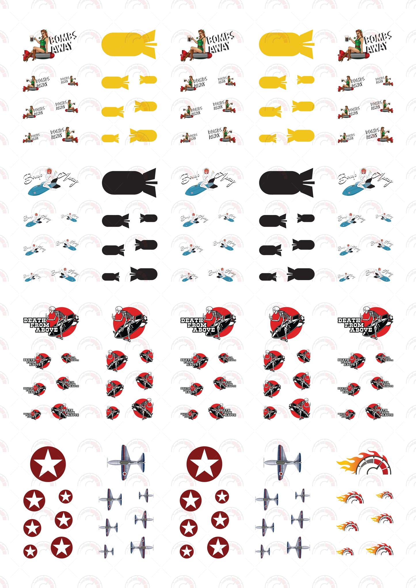 Bomb Away Car Decals