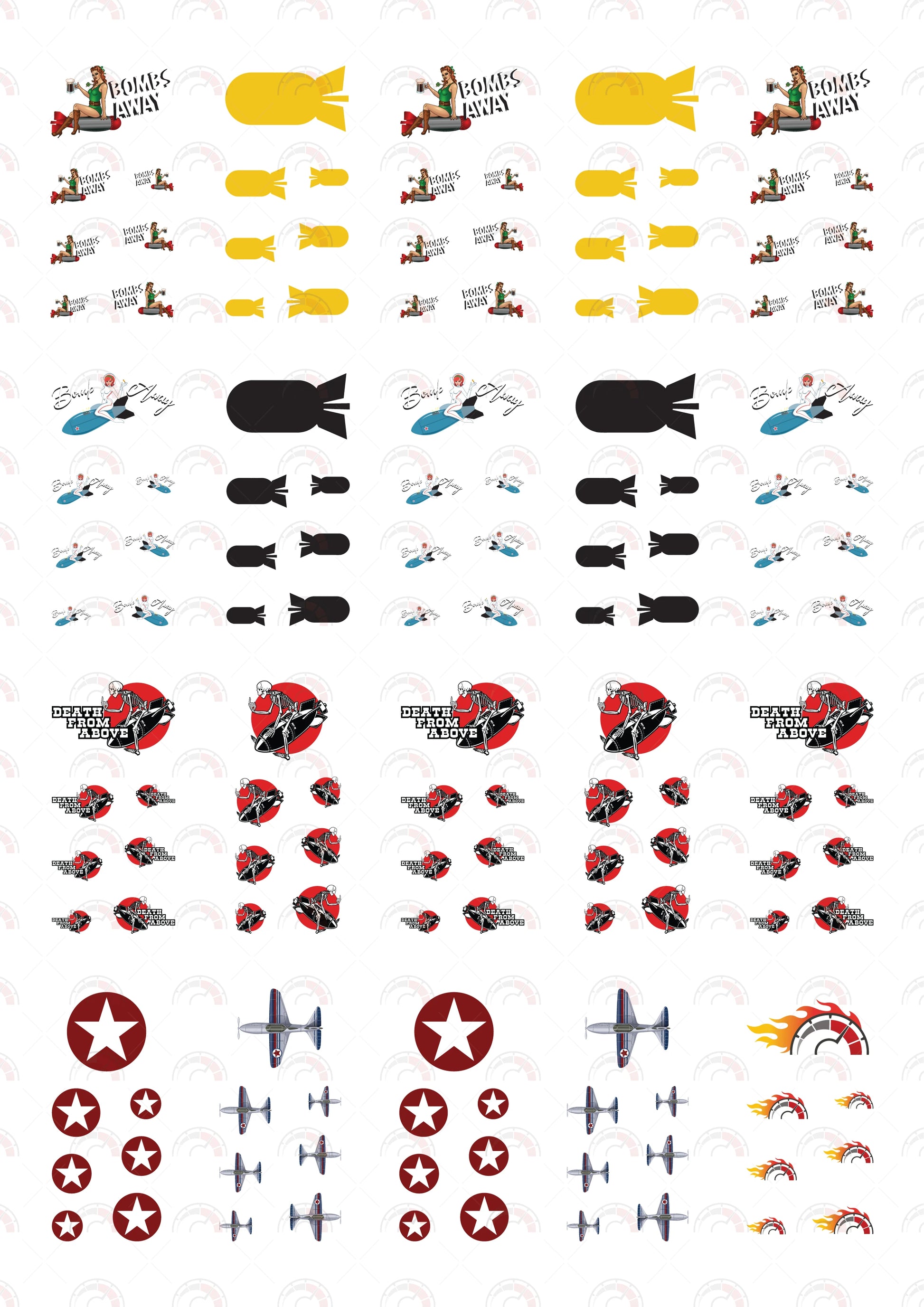 Bomb Away Car Decals