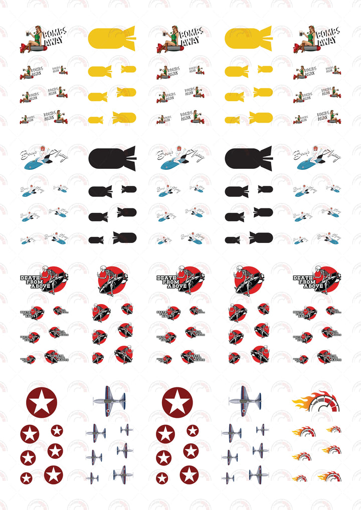 Bomb Away Car Decals