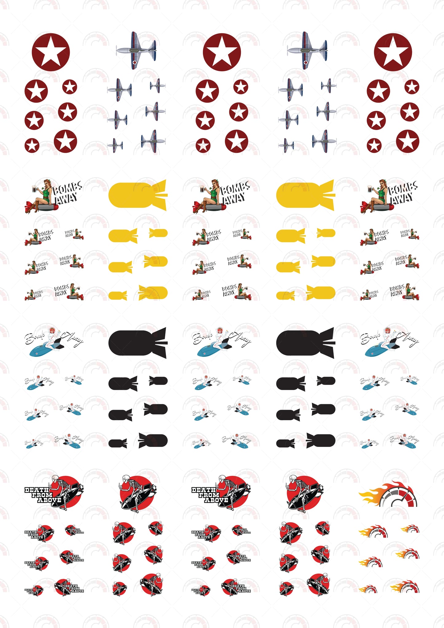 Flying Fortress Custom Car Decals