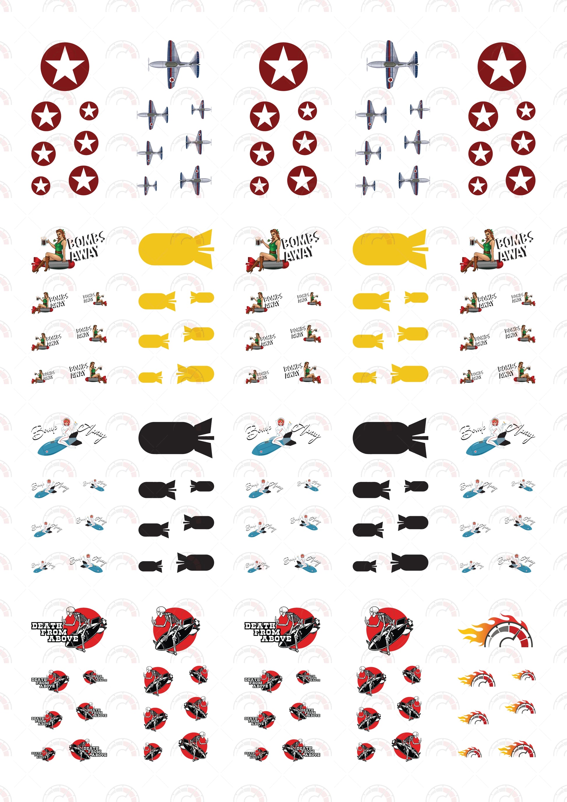 Flying Fortress Custom Car Decals