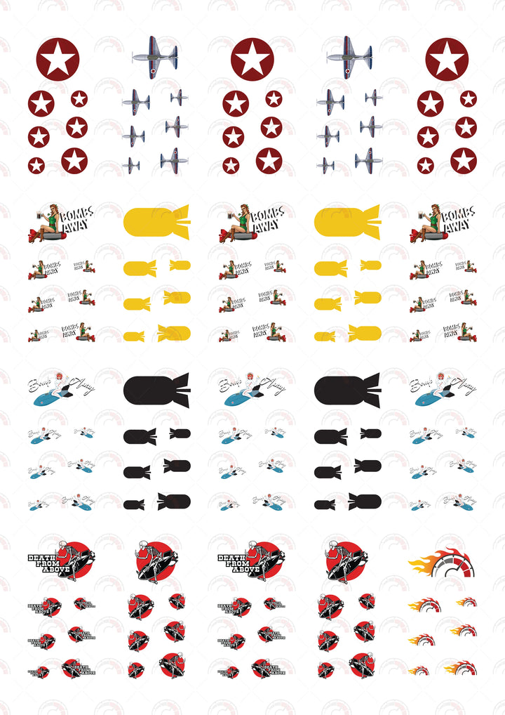 Flying Fortress Custom Car Decals