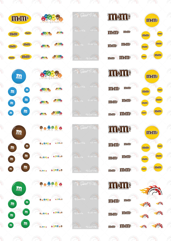 M&M Toy Vehicle Decals