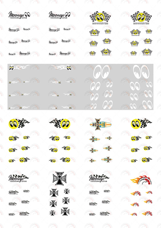 Mooneye 06 Car Sticker Sheet