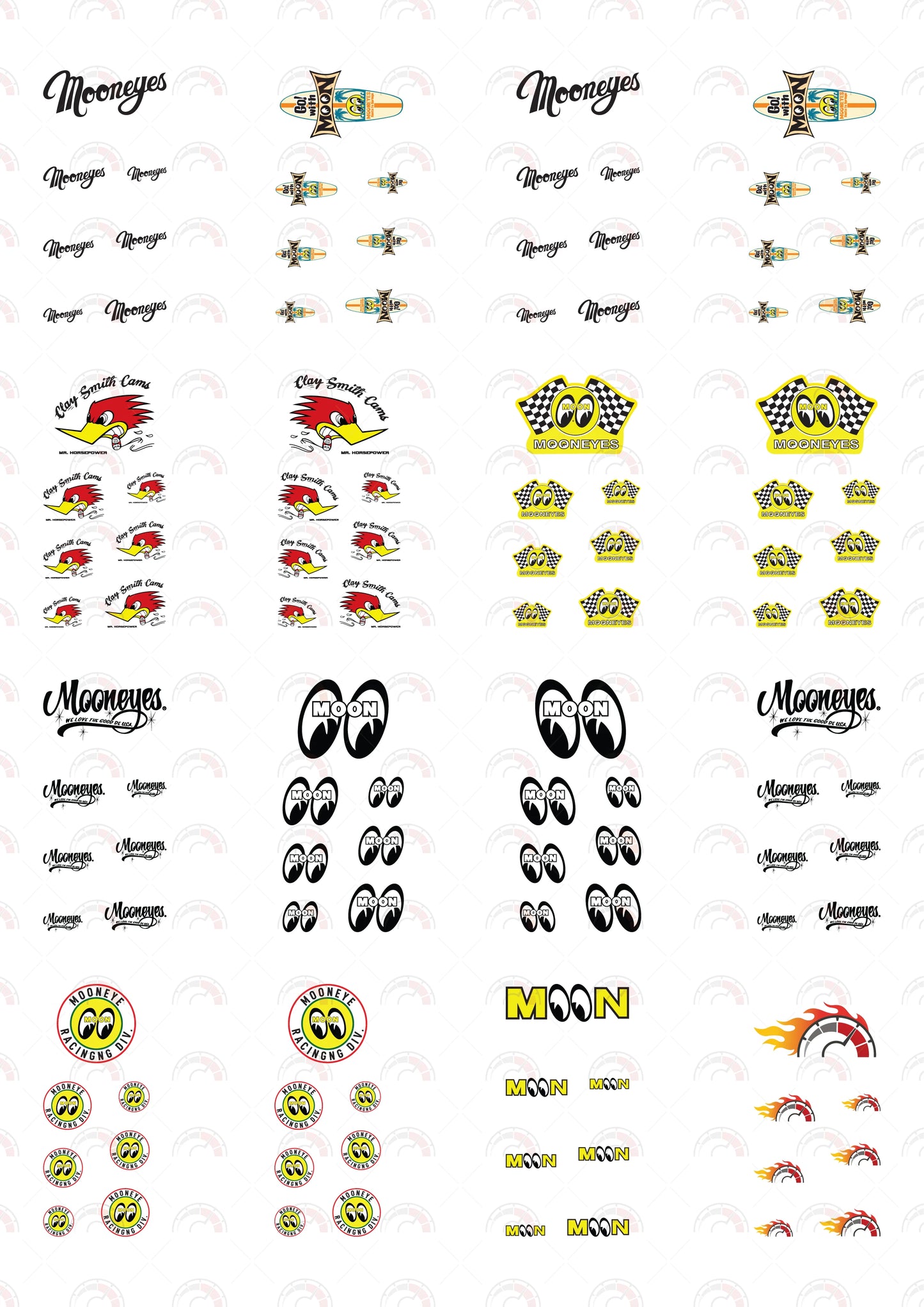 Mooneye 08 Toy Car Sticker Design