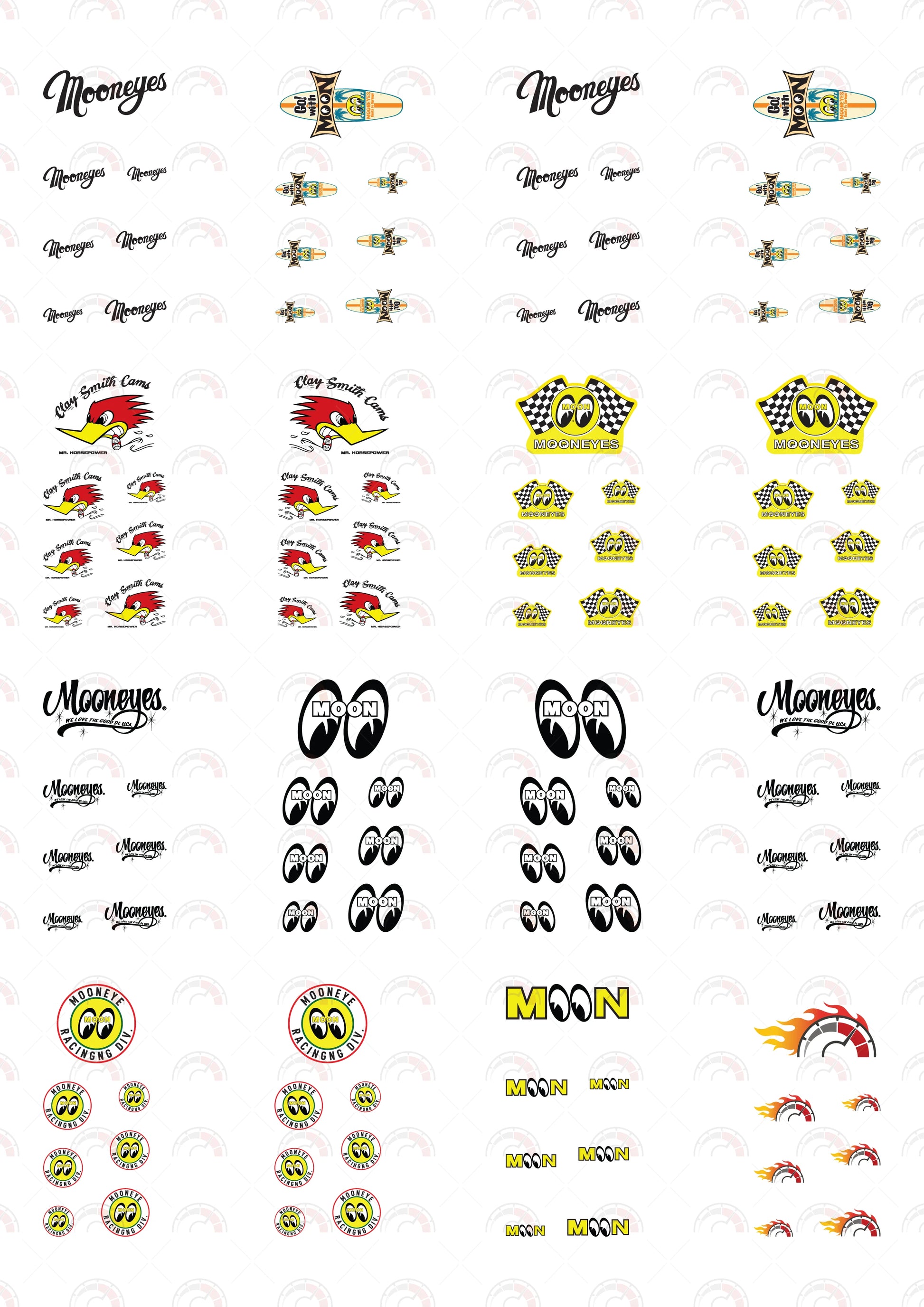 Mooneye 08 Toy Car Sticker Design