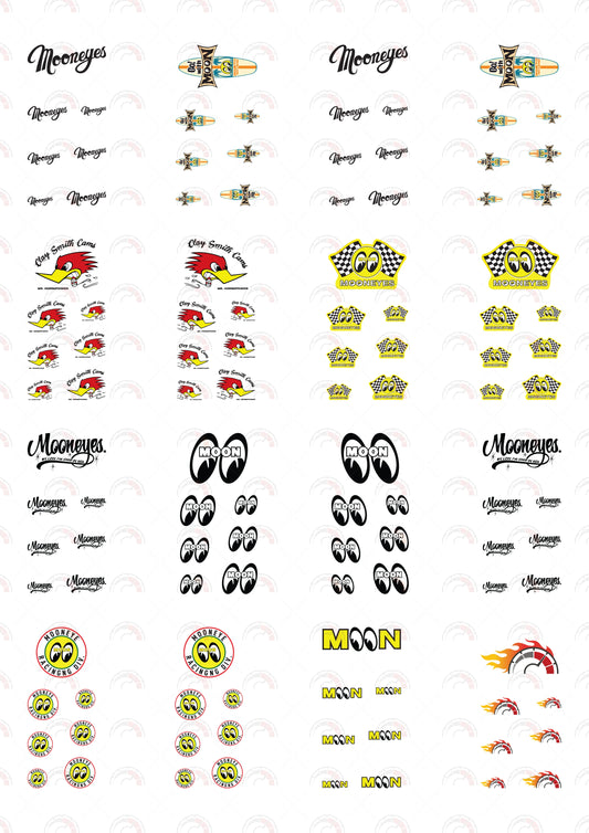 Mooneye 08 Toy Car Sticker Design
